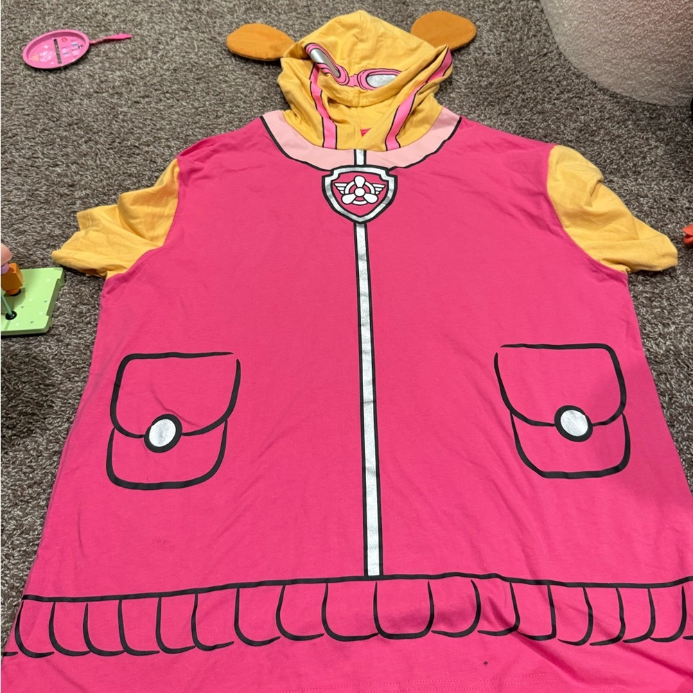 🌶️NWOT Pink and Yellow Character paw patrol Skye Hoodie